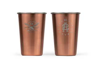 Copper Plated Pint Glass Set