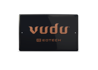 Vudu Logo Embossed Metal Sign